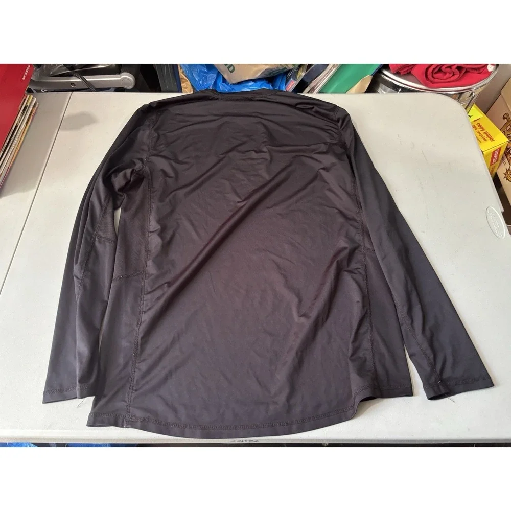 Realtree Scent Control Shirt Mens Size M‎ Black Long Sleeve Quick Dry Breathabl